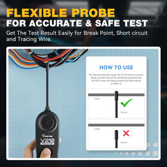 VDIAGTOOL V210 Automotive Circuit Tester – Open & Short Finder, Wire Break Tracer, DC 6-42V Electrical Diagnostic Tool for Car, Truck, Boat, RV - ACARTOOL
