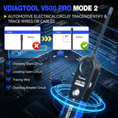 VDIAGTOOL V500 Pro 2-in-1 Automotive Circuit Tester | Smart Power Probe with Oscilloscope, Multimeter, Relay & Injector Test, Wire Tracer, 9–30V - ACARTOOL
