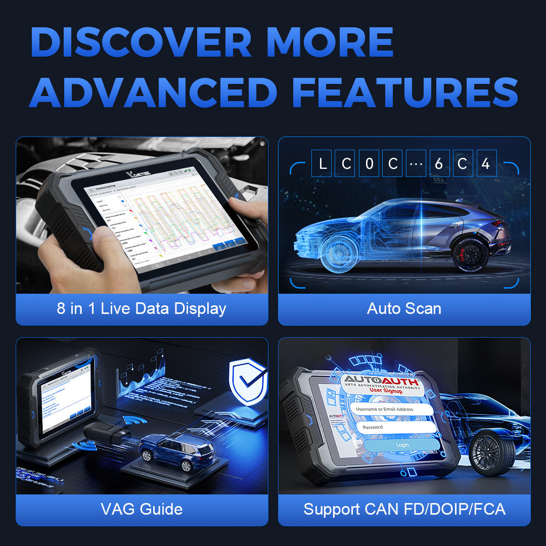 VDIAGTOOL VD80BT LITE – Bluetooth Bidirectional Car Diagnostic Scanner with ECU Programming, Full System Scan, 3-Year Free Updates - ACARTOOL