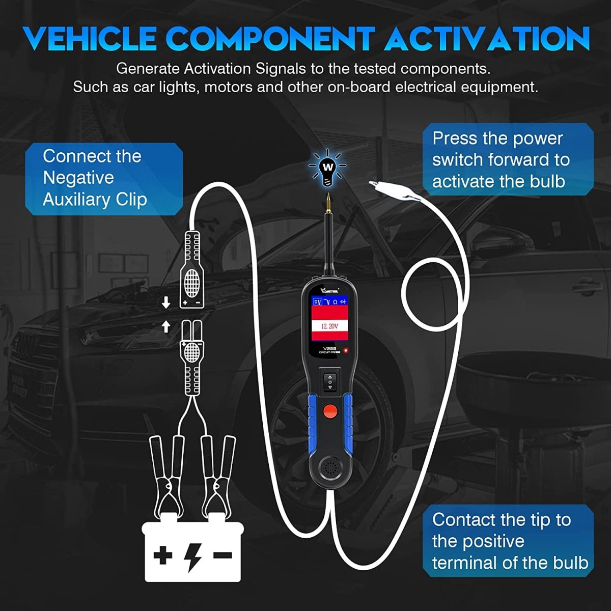 VDIAGTOOL V200 Automotive Electrical Circuit Tester Probe-4