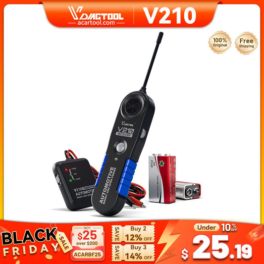 VDIAGTOOL V210 Circuit Tester – Open & Short Finder, Wire Break Tracer, DC 6 - 42V Electrical Diagnostic Tool for Car, Truck, Boat, RV - Automotive Circuit Tester