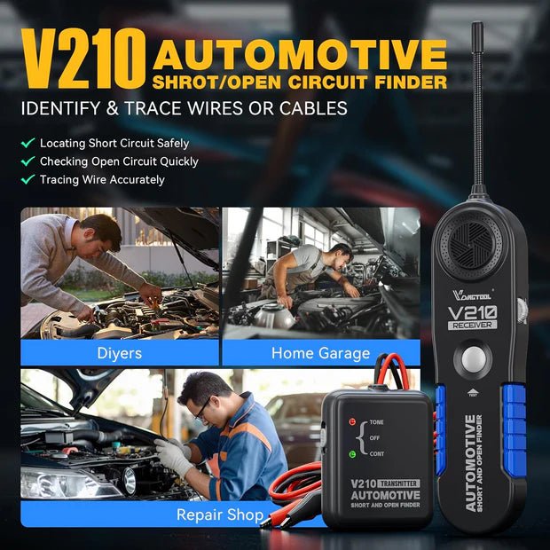 VDIAGTOOL V210 Automotive Circuit Tester – Open & Short Finder