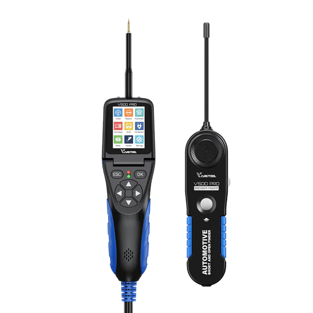 VDIAGTOOL V500 Pro 2-in-1 Automotive Circuit Tester | Smart Power Probe with Oscilloscope, Multimeter, Relay & Injector Test, Wire Tracer, 9–30V - ACARTOOL