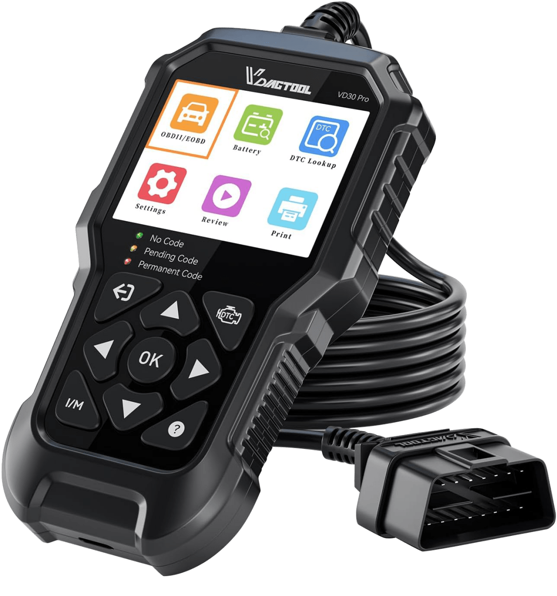 VDIAGTOOL VD30 Pro Code Reader  with battery test