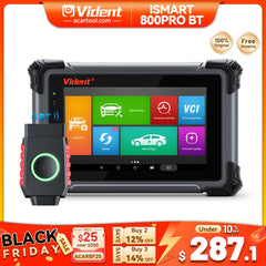 VIDENT iSmart800Pro BT Bluetooth OBD2 Scanner – 40+ Reset Functions, IMMO Key Programming, Bi - Directional Control, CAN FD & DoIP Support - Car Diagnostic Tool