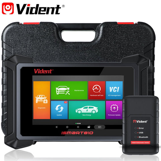 VIDENT iSmart810 OBD2 Diagnostic Tool with ECU Coding, Key Programming, 40+ Resets & Bi-Directional Control – 2025 Newest Automotive Scanner.