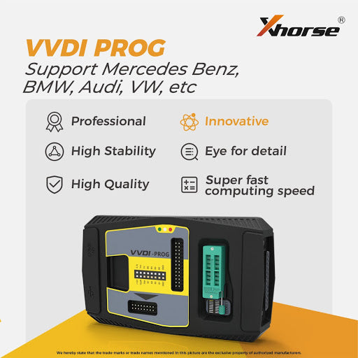 Xhorse VVDI PROG Multi-Language ECU, MCU, IMMO, EEPROM Programmer – Free Lifetime Updates - ACARTOOL