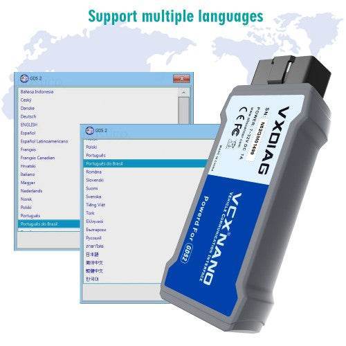 VXDIAG VCX NANO for GM (USB Version) – J2534 ECU Programming & OE Diagnostics (2000–2025).