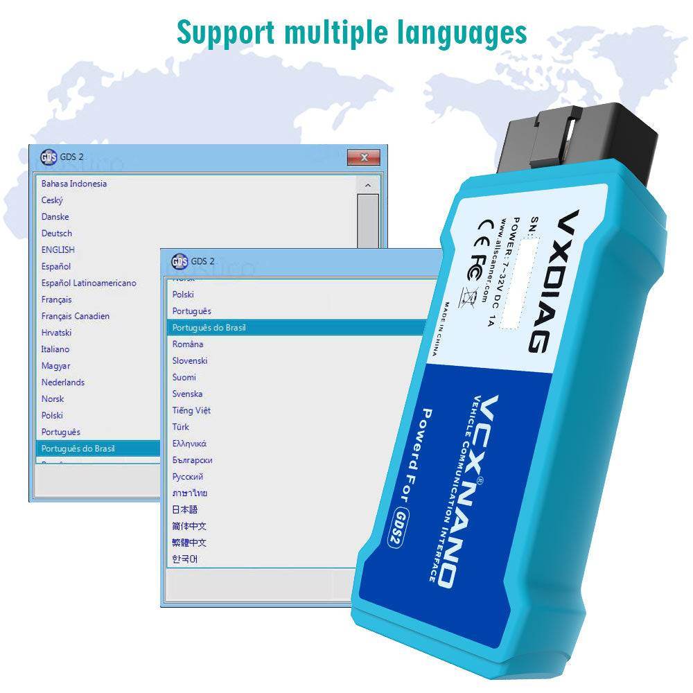 VXDIAG VCX NANO for GM – WiFi & USB | 2000–2025 All-System OBD2 Diagnostic & Programming Tool.