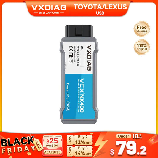 VXDIAG VCX NANO for Toyota & Lexus (2000–2025) | USB Diagnostic & ECU Programming Tool - Vehicle - specific diagnostic tool