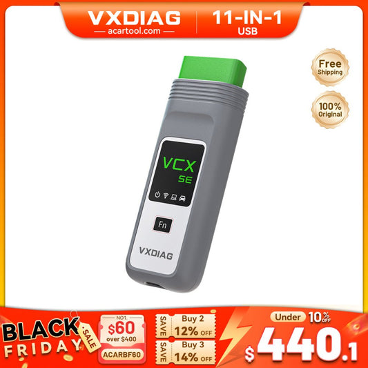 VXDIAG VCX SE 11 - in - 1 OBD2 Scanner | OEM Diagnostics & ECU Programming with DoIP Support - Vehicle - specific diagnostic tool