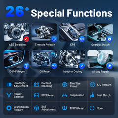 XTOOL A30M V2.0 OBD2 Scanner with 26+ Reset Functions