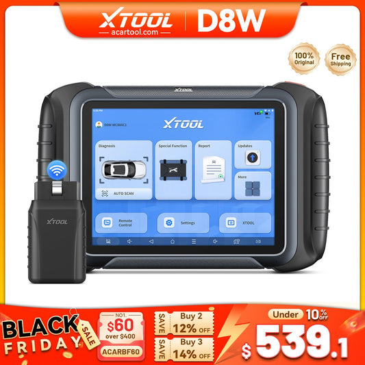 XTOOL D8W V2.0 Wireless Diagnostic Tool Black Friday Sale
