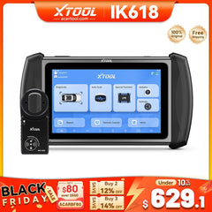 XTOOL IK618 Automotive Key Programmer & Full - System Diagnostic Tablet – ECU Coding, Bi - Directional Control, 31+ Service Functions, CAN FD Support - Key Programmer