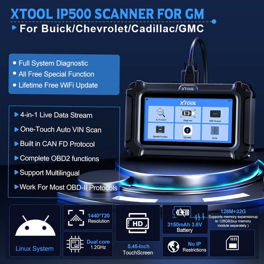 XTOOL IP500-BCC For For Buick/Chevrolet/Cadillac/GMC