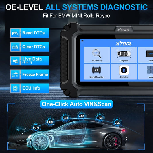 XTOOL IP500-BMR For BMW/Mini/Rolls-Royce OE-LEVEL ALL SYSTEMS DIAGNOSTIC