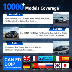 XTOOL IP616 V2.0 OBD2 Scanner with FCA AutoAuth, 34+ Reset Functions, Full-System Diagnostics, ECU Coding, CAN FD & DoIP, Lifetime Free Updates