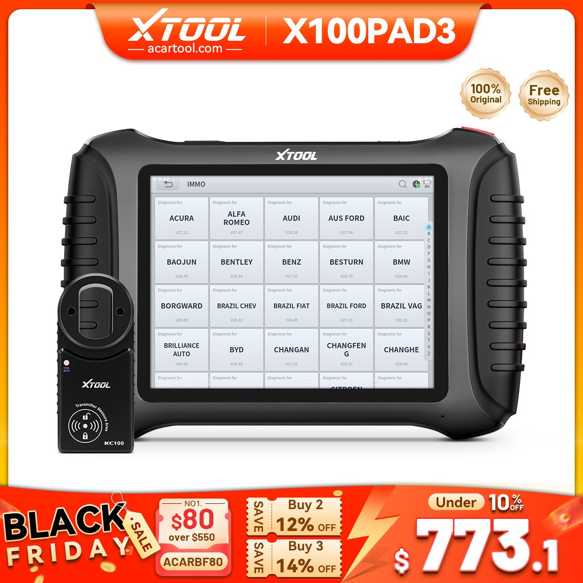 Xtool X100pad3 Key Programmer Black Friday Sale